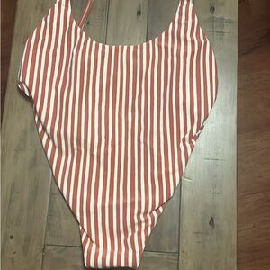 Billabong Sincerely Jules NWOT Red and White Striped Swimsuit